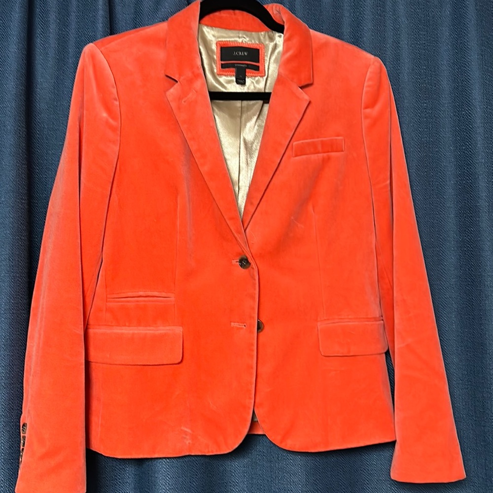 J Crew Schoolboy velvet blazer, size 14